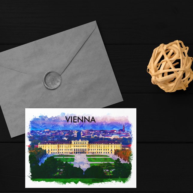Postal Viena Austria Vista de la ciudad histórica (vienna austria panorama view)