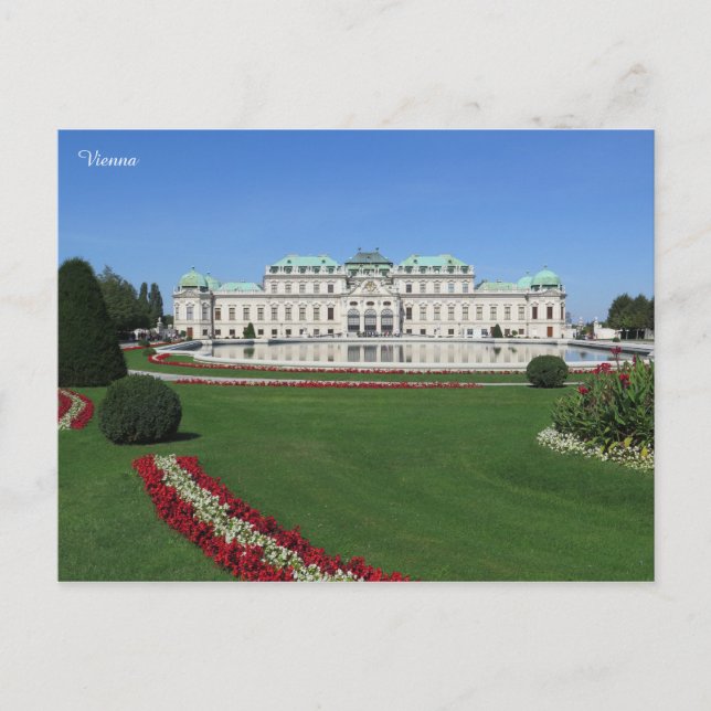 Postal Viena Belvedere, Austria (Anverso)