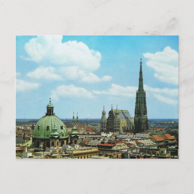 Postal Viena, Catedral de San Esteban, Austria (Anverso)