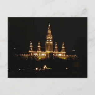 Postal Viena de noche