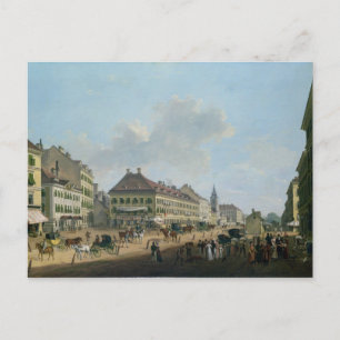 Postal Viena, el paseo marítimo, 1824 (aceite sobre lienz