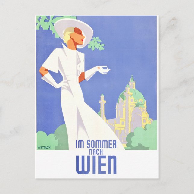 Postal Viena en verano (Anverso)