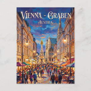 Postal Viena - Graben Austria