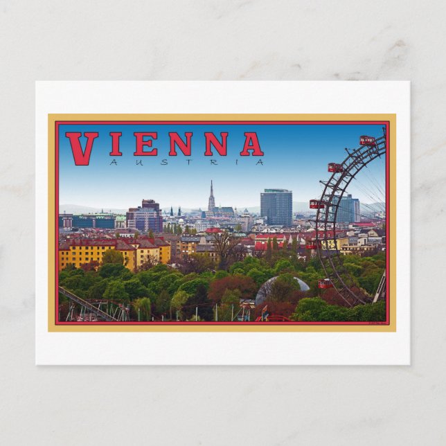 Postal Viena - Paisaje urbano (Anverso)