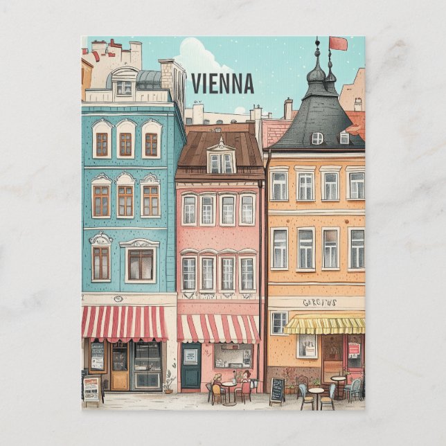 Postal Vienna Austria Travel (Anverso)