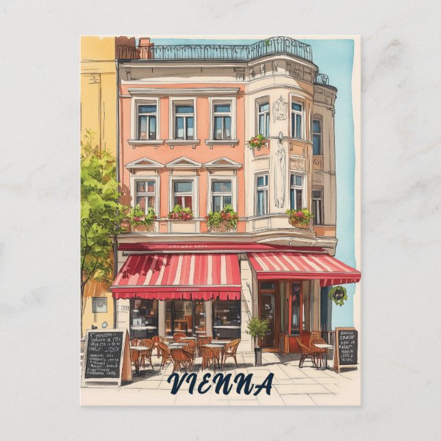 Postal Vienna Austria Travel (Anverso)