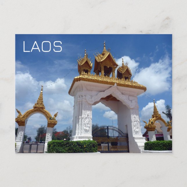 Postal vientiane gate laos (Anverso)