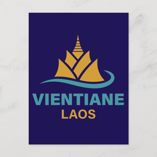 Postal Vientiane Laos Southeast Asia (Anverso)