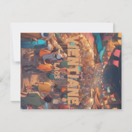 Postal Vientiane Postcard