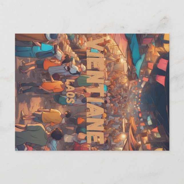 Postal Vientiane Postcard (Anverso)