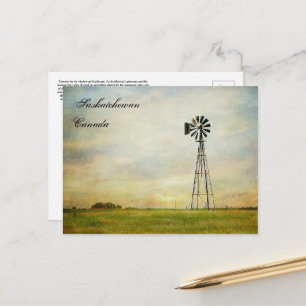 Postal "Vientos de cambio" Postcard de Saskatchewan Canad