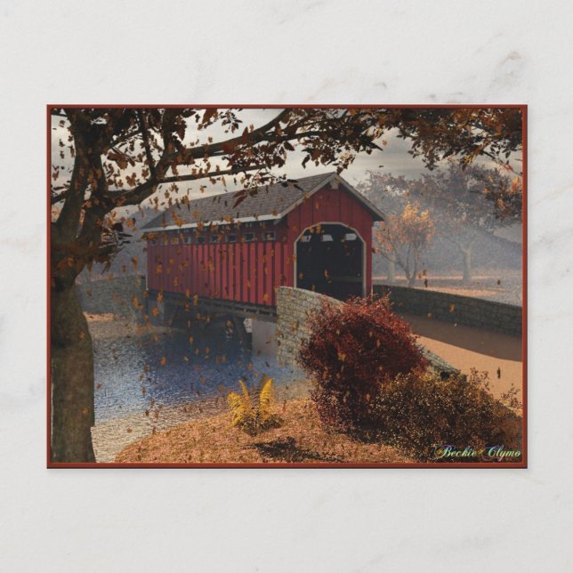 Postal Vientos de otoño (Anverso)