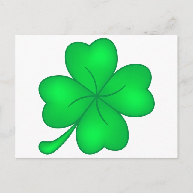 Postal Vierblättriges Kleeblatt (Anverso)