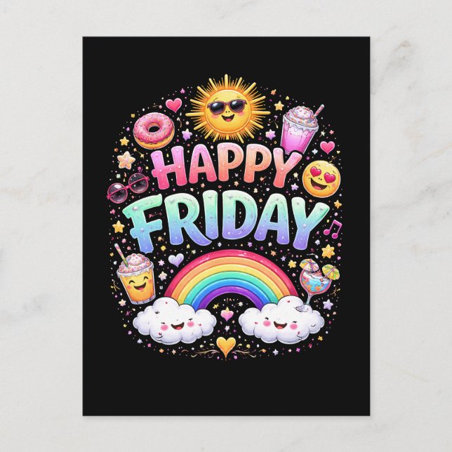 Postal Viernes Feliz (Anverso)