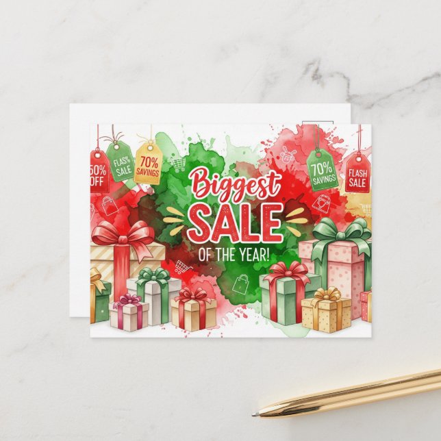 Postal Viernes Negro y Ciberlunes: (Anverso/Reverso In Situ)