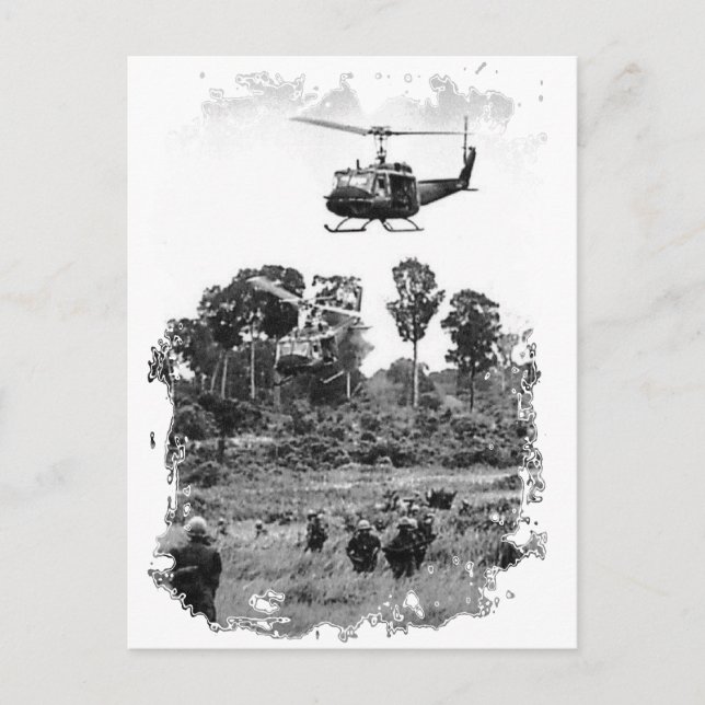Postal Vietnam Huey Landing (Anverso)