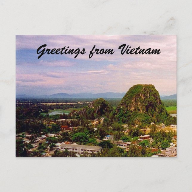 Postal vietnam mount greetings (Anverso)