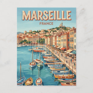 Postal Vieux-Port de Marsella Francia