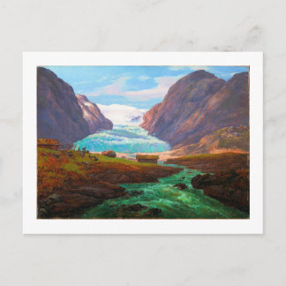 Postal View of Nigardsbreen in Jostedalen 1847 JCC Dahl