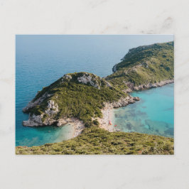 Postal View of Porto Timoni beach, Corfu island