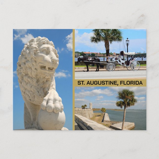 Postal Views of St. Augustine, Florida (Anverso)