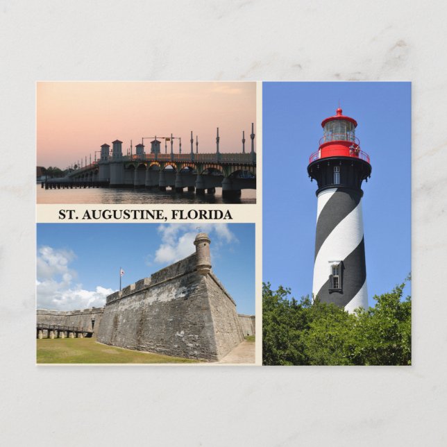 Postal Views of St. Augustine, Florida (Anverso)