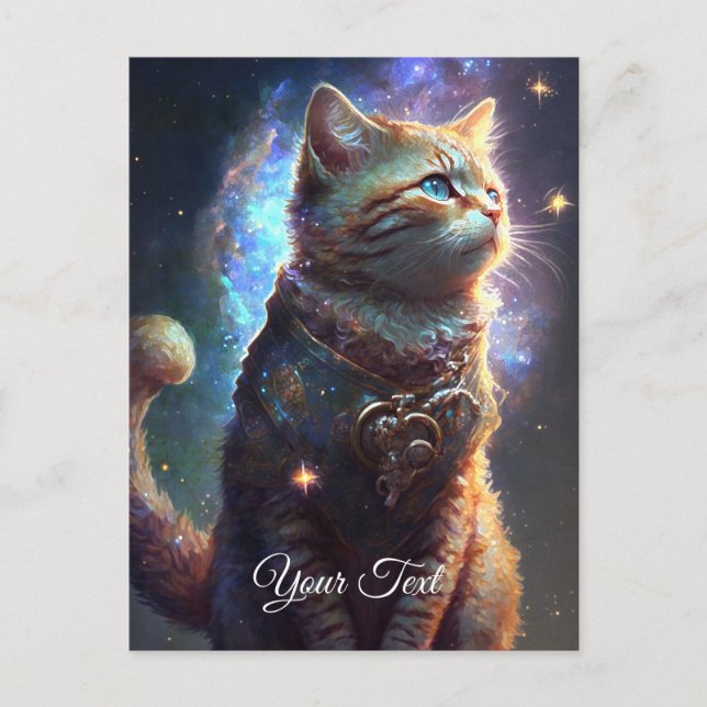 Postal Vigilante de gatos. (Anverso)