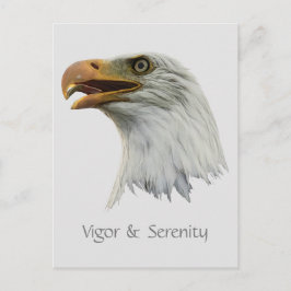 Postal Vigor de águila calva y personalizable de serenida
