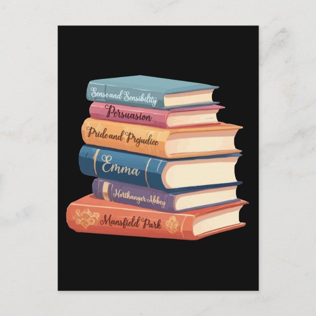 Postal VII Novelas de Jane Austen (Anverso)