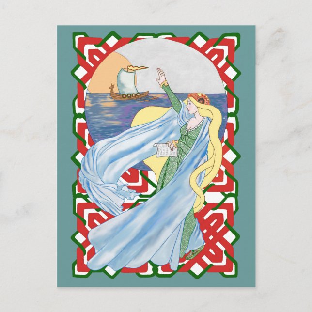 Postal Viking adiós (Anverso)