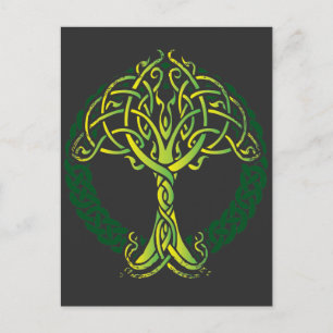 Postal Viking Celtic Knotwork Tree of Life