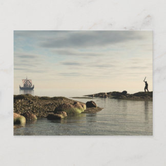 Postal Viking Longship Homecoming