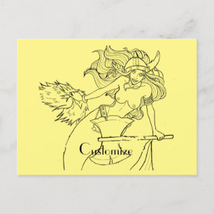 Postal Viking Mermaid Warrior Thunder_Cove