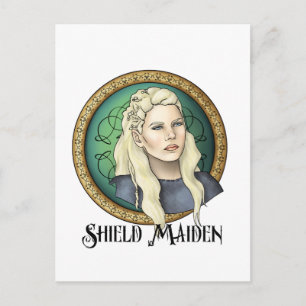 Postal Viking Shield Maiden