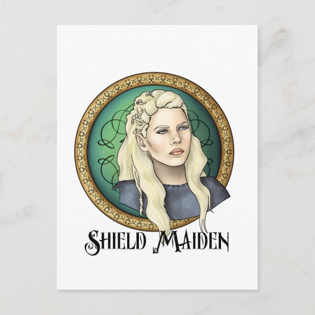 Postal Viking Shield Maiden (Anverso)