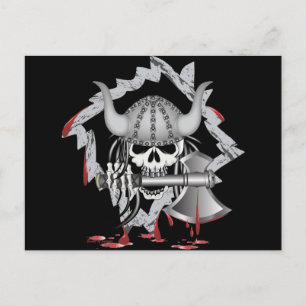 Postal Viking Skull