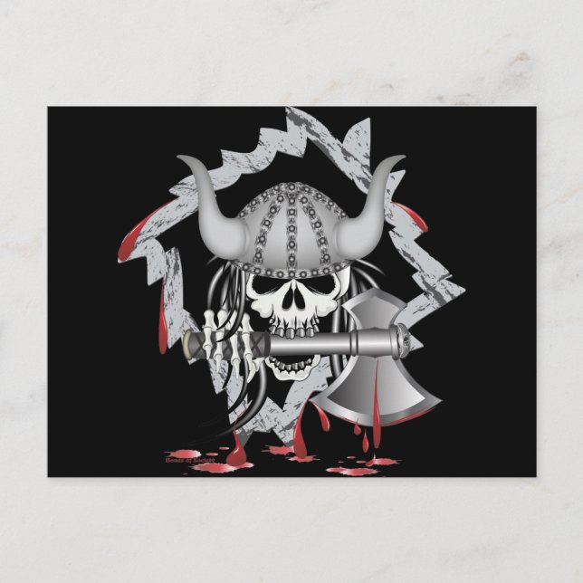 Postal Viking Skull (Anverso)