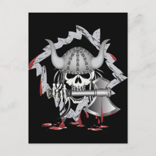 Postal Viking Skull
