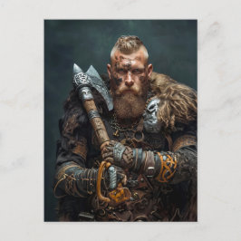 Postal Viking Warrior in Authentic Attire