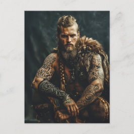 Postal Viking Warrior in Authentic Attire