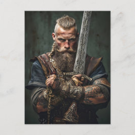 Postal Viking Warrior in Authentic Attire