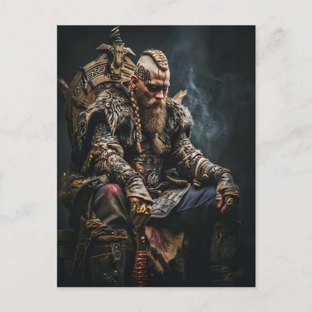 Postal Viking Warrior in Authentic Attire (Anverso)