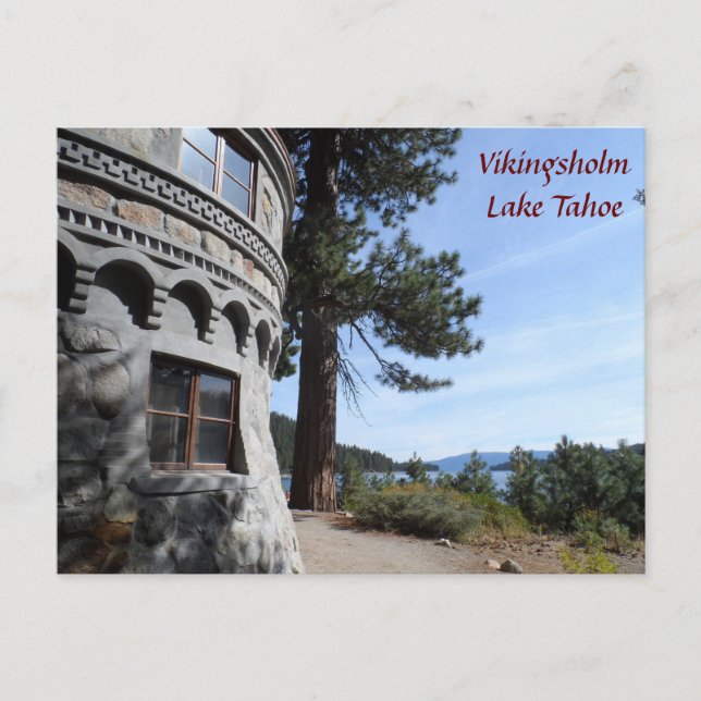 Postal Vikingsholm- Lago Tahoe (Anverso)