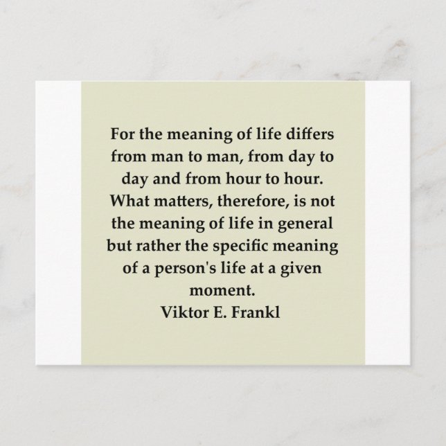 Postal viktor frankl (Anverso)