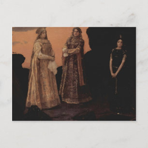 Postal Viktor Vasnetsov- Tres Tsarevnas del Reino