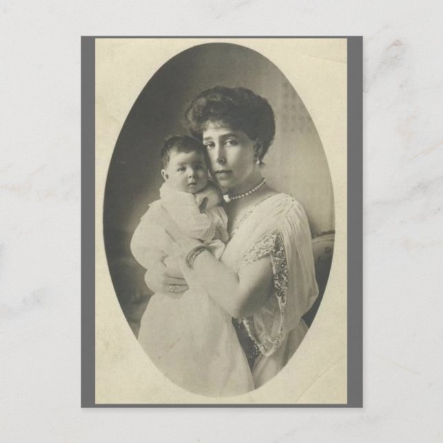 Postal Viktoria Melita y Marie Romanov del Gran Ducado #2 (Anverso)