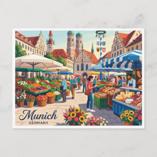 Postal Viktualienmarkt Múnich Alemania