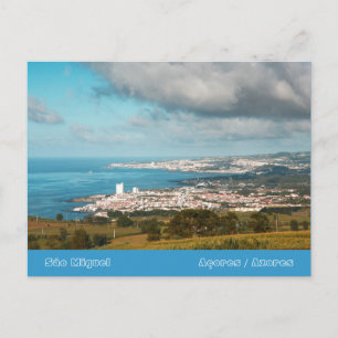 Postal Vila da Lagoa - Azores