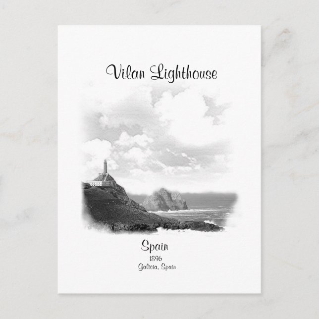 POSTAL VILAN LIGHTHOUSE, POSTCARTA ESPAÑOLA (Anverso)