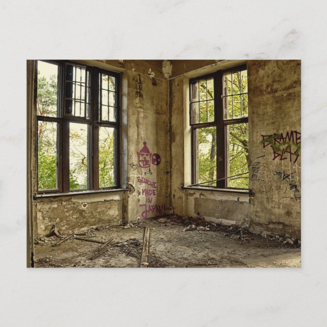 Postal Villa Abandonada Que Decadía Con La Postcarta Del  (Anverso)